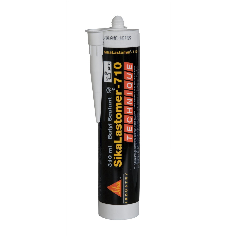 Sika Lastomer 710, Removable Butyl Sealant, 300 Ml, White 5051226522963