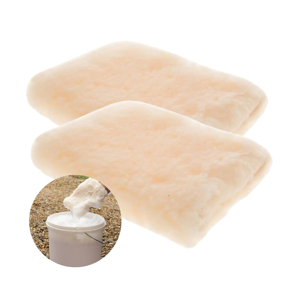 Tek Automotive Twin Pack Super Soft Synthetic Lambswool Wash Pad Sponge Â High Suds Car Wash Pad For Scratch-Free Cleaning, Holds Soap & Suds 5051226527807