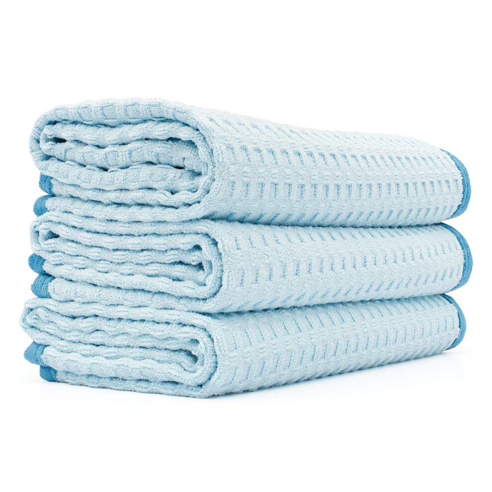 The Rag Company - Dry Me A River - Professional Korean 70/30 Blend, Microfiber Waffle-Weave, Drying & Detailing Towels, Soft Suede Edges, 390Gsm 5051226524929