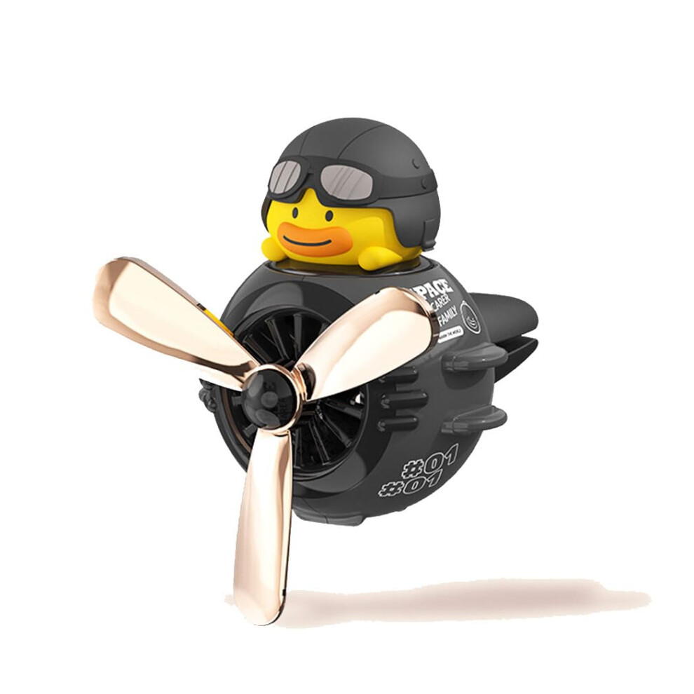Chereda Duck Pilot Retro Airplane Car Air Freshener, Car Vent Clip-On With 2 Fragrance Tablets, Rotating Propeller, Duck02 Color 5051226531835