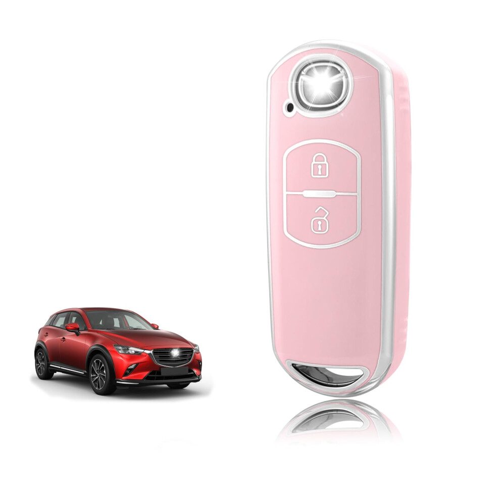 Toomume Car Key Cover Tpu, Car Key Case Fit For Mazda 2/3/6 M2 M3 M6 Cx-3 Cx-4 Cx-5 Cx-7 Cx-8 Cx-9 Cx-30 Cx-60 Mx-5 Mx-30 Atenza Axela 5051226535956