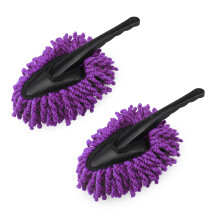 JNNJ 2 Pack Mini Microfiber Cars Dash Duster Brush, Multi-Functional Car Cleaning Brush, Car Interior Exterior Accessories