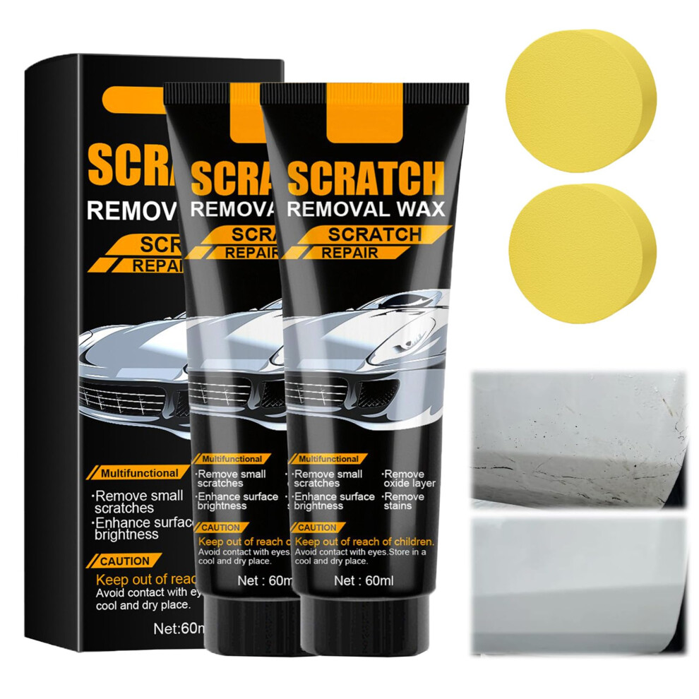 Car Scratch Remover, Scratch Removal Wax For Vehicles, Scratch Remover Kit For Cars, Car Paint Scratch Repair Paste With Sponge 5051226524059