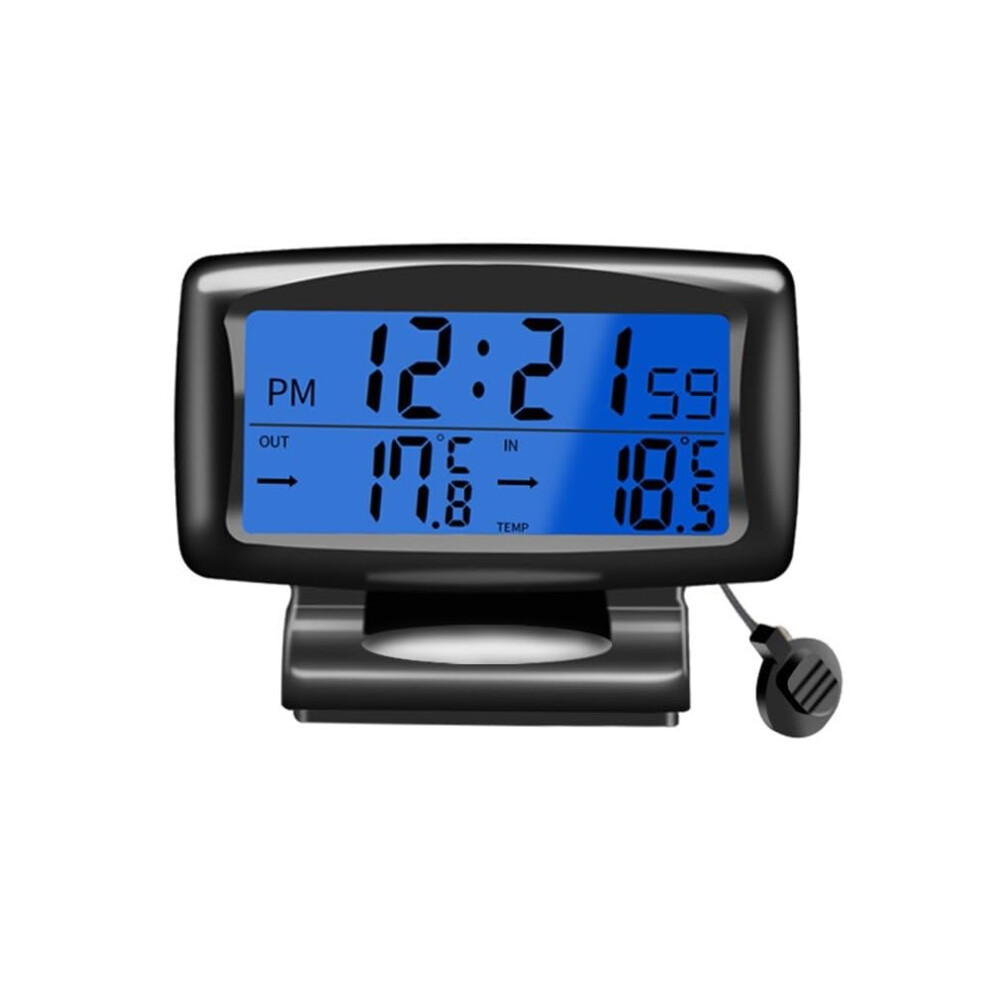 Car Temperature Dashboard Clock,Car Digital Clock Alarm Thermometer Led Clocks W/Backlight Time Date Temperature Display For Indoor Outdoor 5051226549663