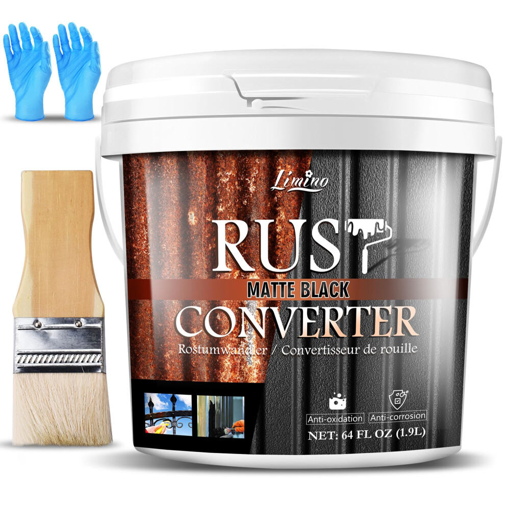 Rust Converter For Metal - Metal Primer And Rust Remover, Rust Reformer Ï¼ Rust Encapsulator, Long-Lasting Anti-Rust Effect Black 5051226513442