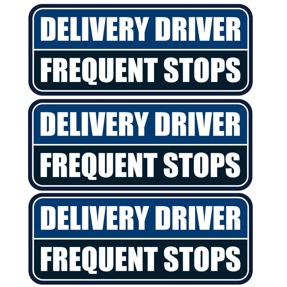 3 Pcs Delivery Driver Car Magnet, Frequent Stops Car Magnet Delivery Magnetic Car Door And Bumper Sign 5051226541841