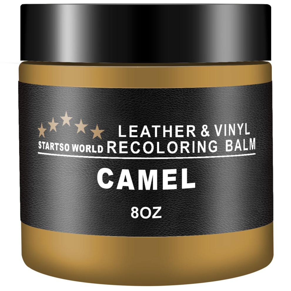 Startso World Leather Recoloring Balm 200Ml | Camel Leather Repair Kit For Furniture, Leather Color Restorer For Couches | Leather Dye | Repair 5051226521089