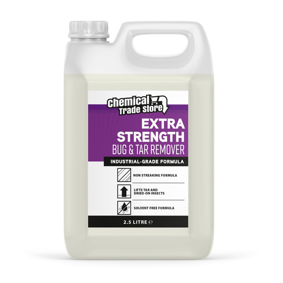 Chemical Trade Store - Bug & Tar Remover For Cars, Quick And Effective Car Care Solution Dissolves Insect Remains From Vehicles - 2.5 Litre 5051226518096