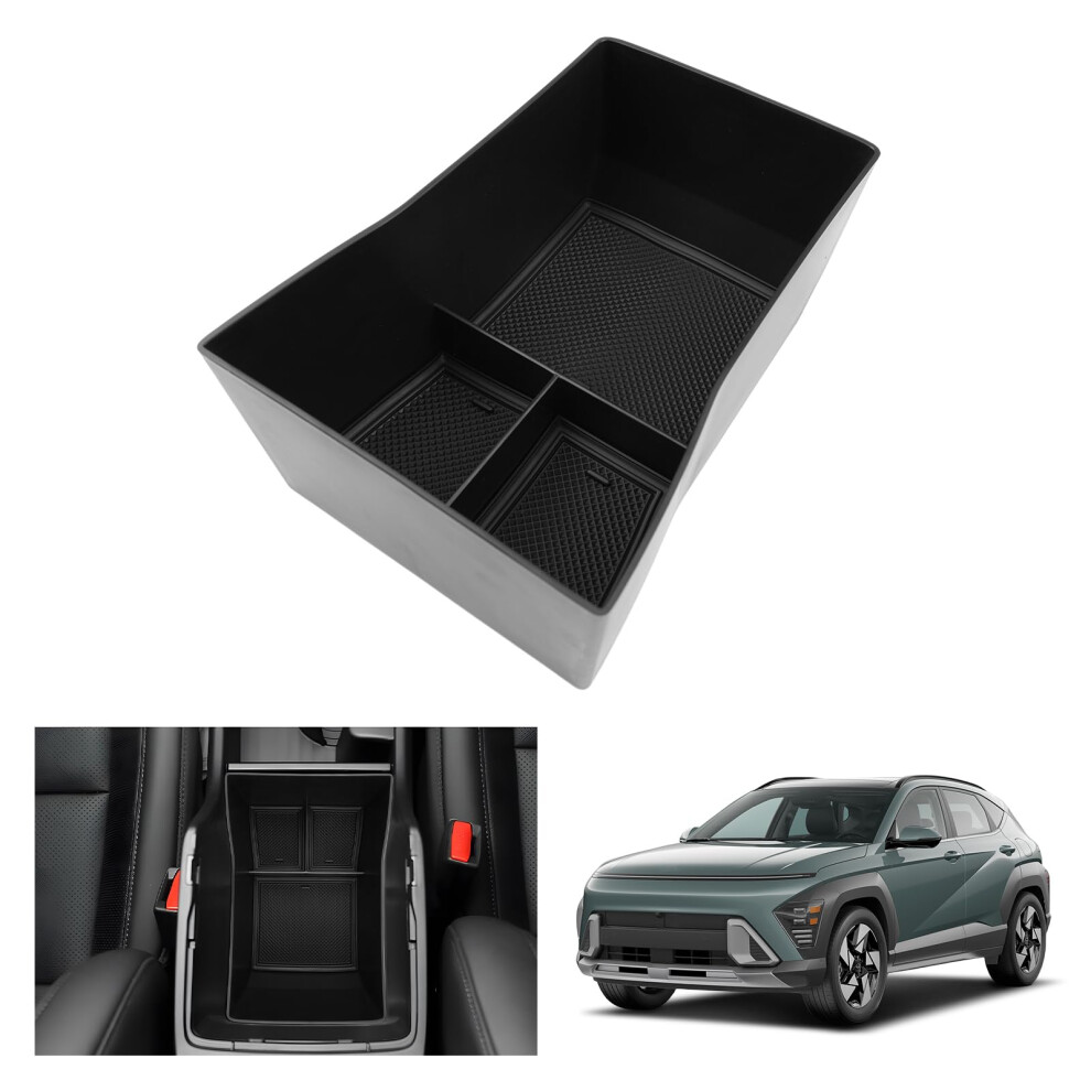 Gafat Compatible With Hyundai Kona Sx2 2024 2025 2026 (Electronic Automatic) Centre Console Storage Box, Armrest Organiser Tray Glove Box 5051226538308