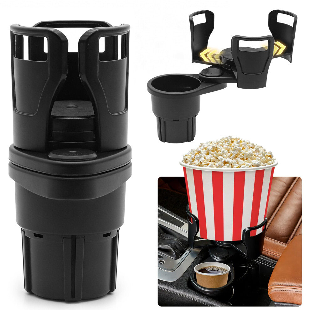 Adjustable Car Cup Holder Expander, Universal Large Bottle Holder For Cars, Expandable Drink Holder For Water Bottles & Coffee Cups 5051226541414