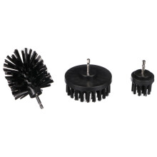 SIXTOL CAR DETAILING DRILL BRUSH 3 HARD | 3-Piece Drill Brush Set | Hard Bristles | Wheel, Undercarriage, Engine Cleaning | Versatile Use