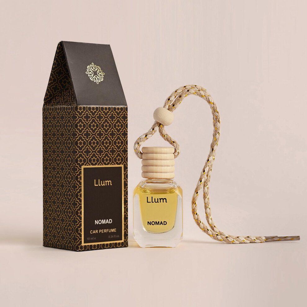 Llum Nomad (Musk) Hanging Car Air Freshener Â Luxury Automotive Perfume Diffuser 10Ml (0.34 Fl Oz), Long-Lasting Fragrance, Alcohol-Free Non-Toxic S 5006100038221