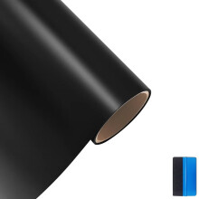NewL Premium High Matte PET Extinction Black Wrapping Vinyl Wrap Sticker for Car DIY Decals Auto Stickers Car Film (Black, 30cm x 150cm)