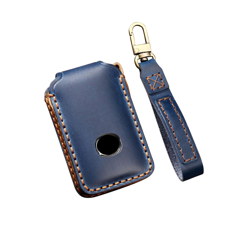 Ontto Car Key Cover Case Fit For Mazda 3 Cx-30 Cx-5 Cx-9 Mazda 3 Sedan 2019 2020 Leather Remote Key Fob Cover Keyring Accessories Smart Key Shell 5051226544170