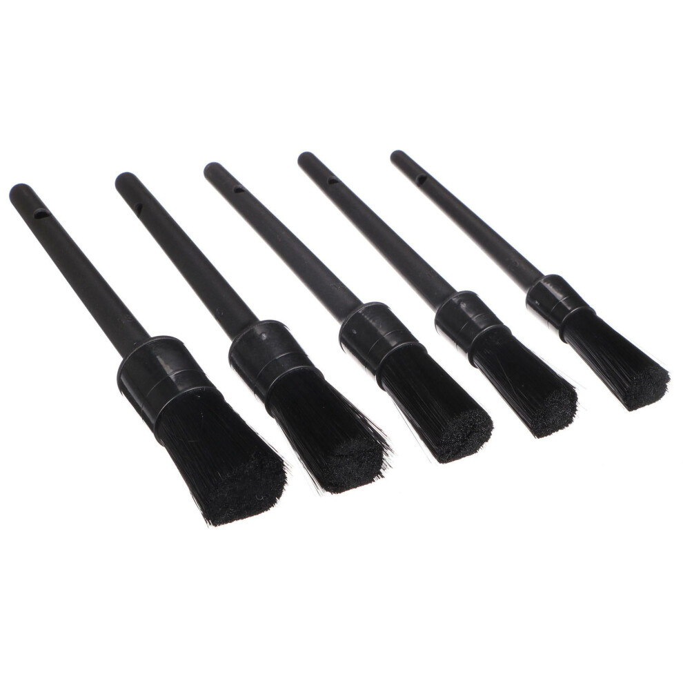 Sixtol Car Detailing Brush 5 Hard | Precision Cleaning Brush Set | 5 Pieces | Nylon Bristles | Universal Car Cleaning 5051226520310