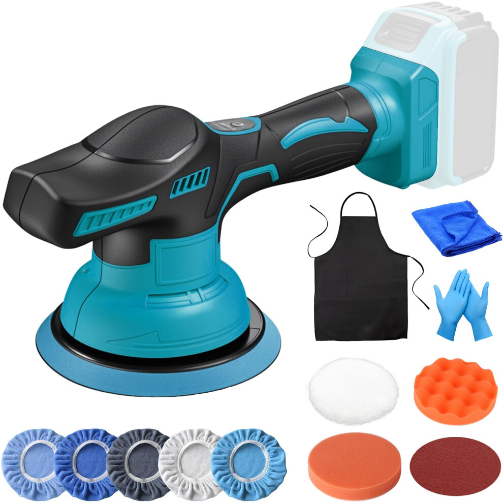 Cordless Car Buffer Polisher Compatible With Makita 18V Battery Â 150Mm Buffer Polishing Kit With 8 Variable Speed (0-4500Rpm) 5051226522420
