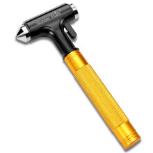 WONDER POINT Car Window Breaker, Automotive Safety Hammer With Seatbelt Cutter, 3-in-1 Emergecy Escape Tool Car Metal Window Breaker Seatbelt Cutter