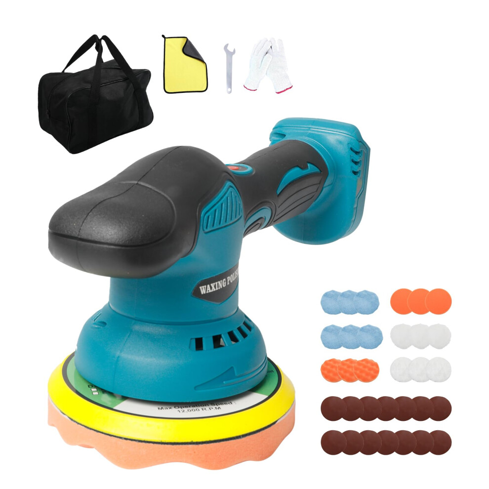 Luolety Cordless Car Buffer Polisher For Makita, 6 Inch Brushless Car Polishing Machine Kit 5051226522468
