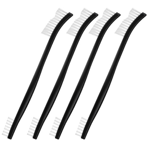 4 Pcs Small Cleaning Brushes, Nylon Bristles Small Detailing Crevice Brush, Mini Stiff Bristles Brushes for Detailed Cleaning of Jewelry, Cars