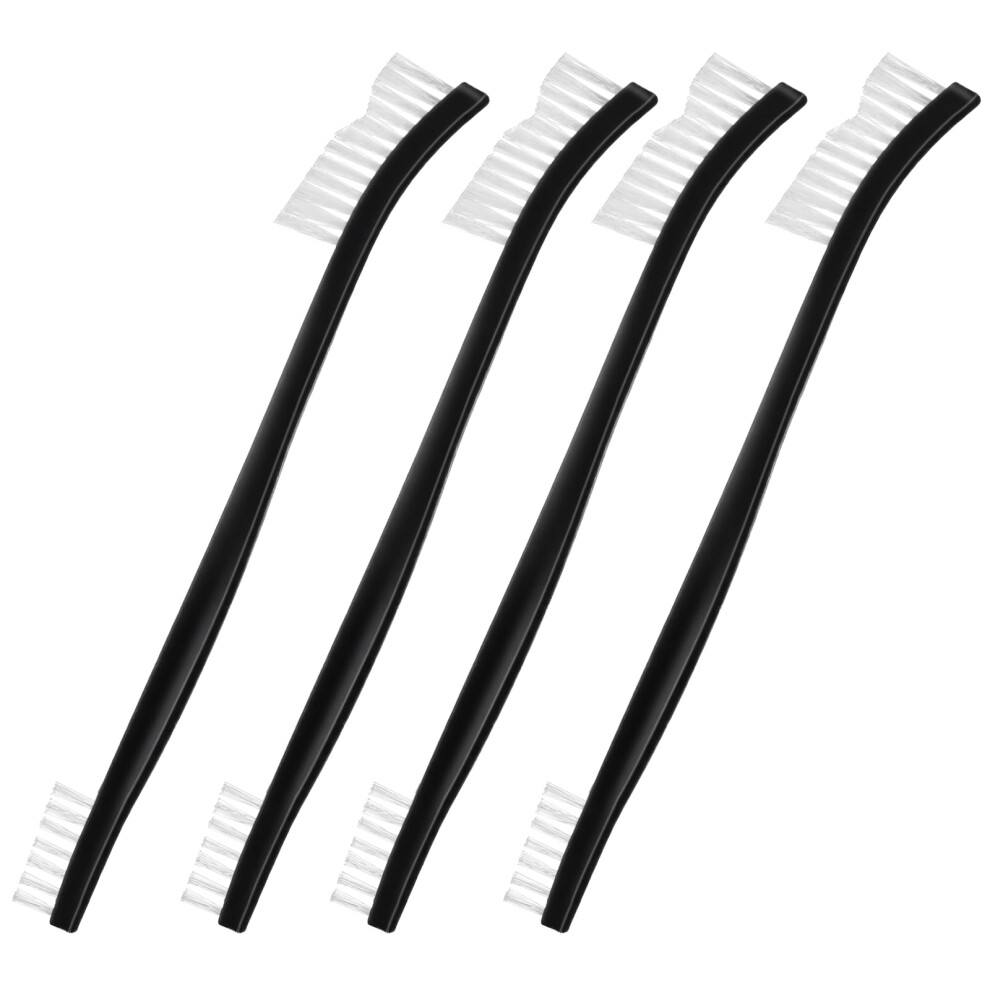 Yqqyg 4 Pcs Small Cleaning Brushes, Nylon Bristles Small Detailing Crevice Brush, Mini Stiff Bristles Brushes For Detailed Cleaning Of Jewelry, Cars