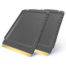 2 Ice Scraper for Car Windscreen 4 in 1 - Brass Ice Scraper - fast, effortless & easy - Premium HIPS