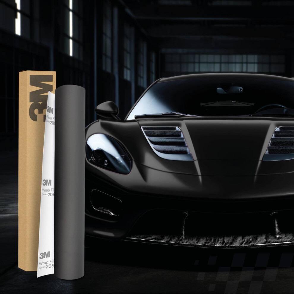 3M 2080 Car Wrapping Film, 30 X 152 Cm, Self-Adhesive Car Film For Car, Motorcycle, Boat, 3D Paint Protection Film With Air Ducts For Foiling 5051226529504