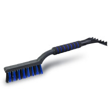 ToM PaR Brush and Scraper, 2-in-1 Snow Brush and Ice Scraper, Warm Soft Touch Handle, Car Ice Scraper with Broom, Scratches for Thin