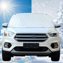 Cadoal Car Windscreen Cover With Ice Scraper, Winter Anti Frost Windfield Snow Cover Protector Heavy Duty Ultra Thick For Sun UV Dust Waterproof In