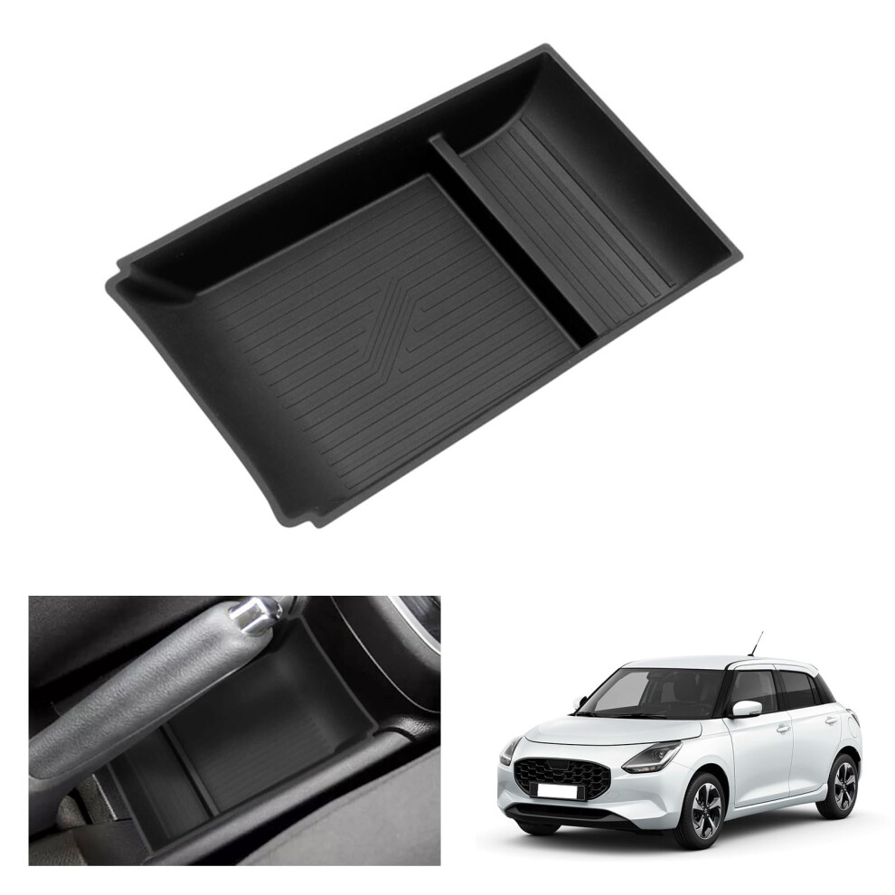 Gafat Suzuki Swift/Sport Az/Hybrid 2017-2024 2025 Centre Console Storage Box, Organiser Tray Shelves Bottom Centre Console, Tpe Soft Rubber 5051226538872