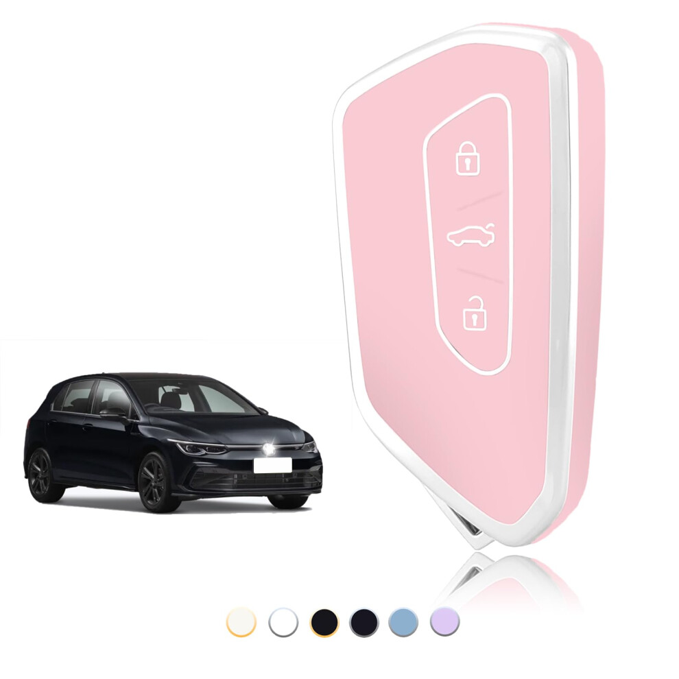 Toomume Car Key Cover Tpu, Car Key Case Fit For Vw Volkswagen Golf 8 Mk8 Cupra Born Formentor Seat Leon Mk4 Ateca Tarraco Skoda Octavia 8 5051226535833