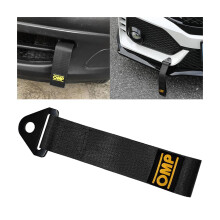 JNNJ 2 Pieces Towing Loop Universal, Tow Strap Tuning with Bolt + Nut + Cable Tie Tow Strap Tow Eye Tuning, Trailer Belt Personalised Decoration