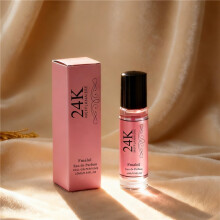 (24K pink roller ball 10ml) 24K Women's Perfume, Long-Lasting Fragrance, Bestseller, Factory Direct
