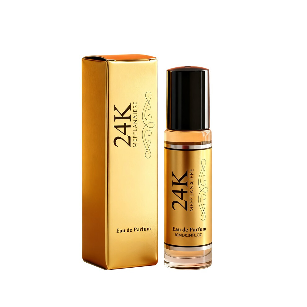 Kouyi Gold (24K Roller Ball 10Ml) 24K Women's Perfume, Long-Lasting Fragrance, Bestseller, Factory Direct