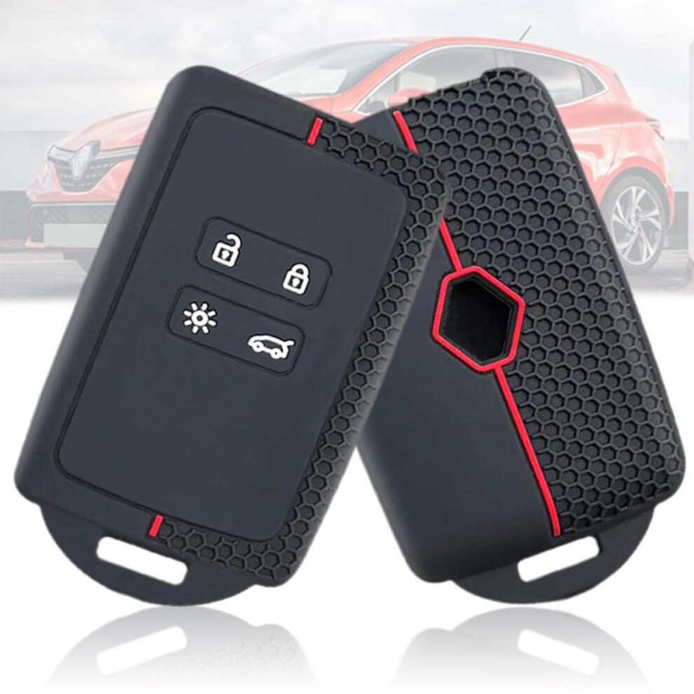 Juttzzei Renault Car Key Cover For Renault Clio Megane Koleos Kadjar Kangoo Twingo Talisman Captur Espace Dacia Duster Key Fob Cover 5051226537554