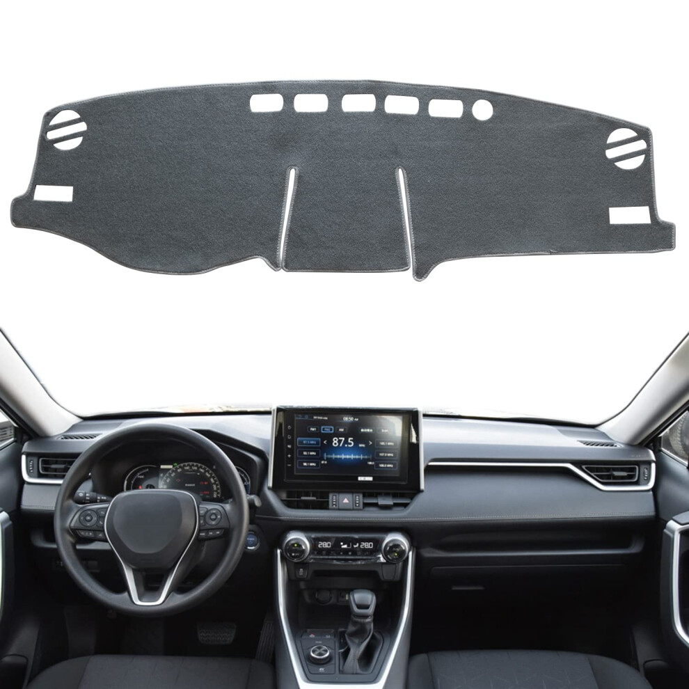 Remoch For Toyota Rav4 Accessories 2019 2020 2021 2022 2023 Dash Cover Dashboard Cover Mat Custom Fit Center Console Cover Sunshield Protector Rav 4 5051226534799