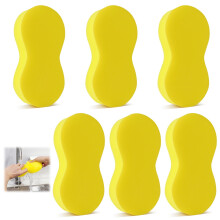 vsshe 6 Pack Large Car Sponges, Car Wash Sponges, Cars Window Cleaning Sponge, Thickened and Ultra-Soft Cleansing Sponge for Cars, Windshields