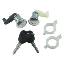 FanPaYY Door Lock Cylinder Kit Zinc Alloy Barrel Door Lock 7701468981 for Re-naul Megane Scenic Clio Thalia (2 Cylinder Locks + 2 Keys)