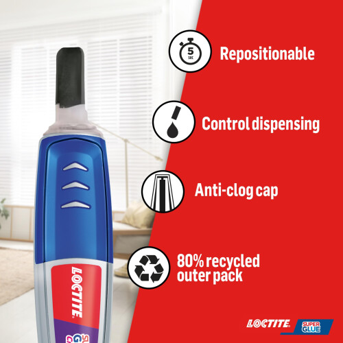 Loctite Loctite Super Glue Pen for Precise Application Superglue Gel Dries Cle 2