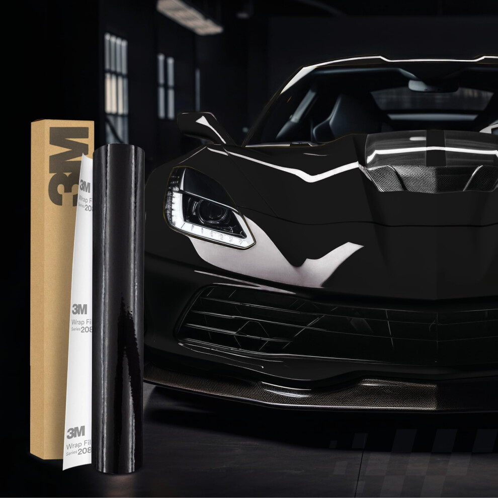 3M 2080 Car Wrapping Film, 30 X 152 Cm, Self-Adhesive Film For Car, Motorcycle, Boat, 3D Paint Protection Film With Air Channels For Installation 5051226529771