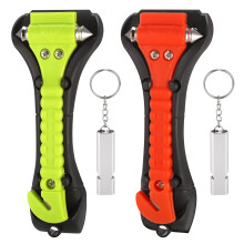Fentar 2 pack Car Window Breaker, Car Emergency Hammer Seat Belt Cutter, 2-in-1 Window Hammer Car Escape Tool, Car Safety Hammer