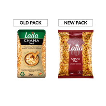 Laila Chana Dal 2Kg, Premium Split Chick Peas, Deliciously Nutty Chickpeas (Split), Protein-Rich Split Chickpeas