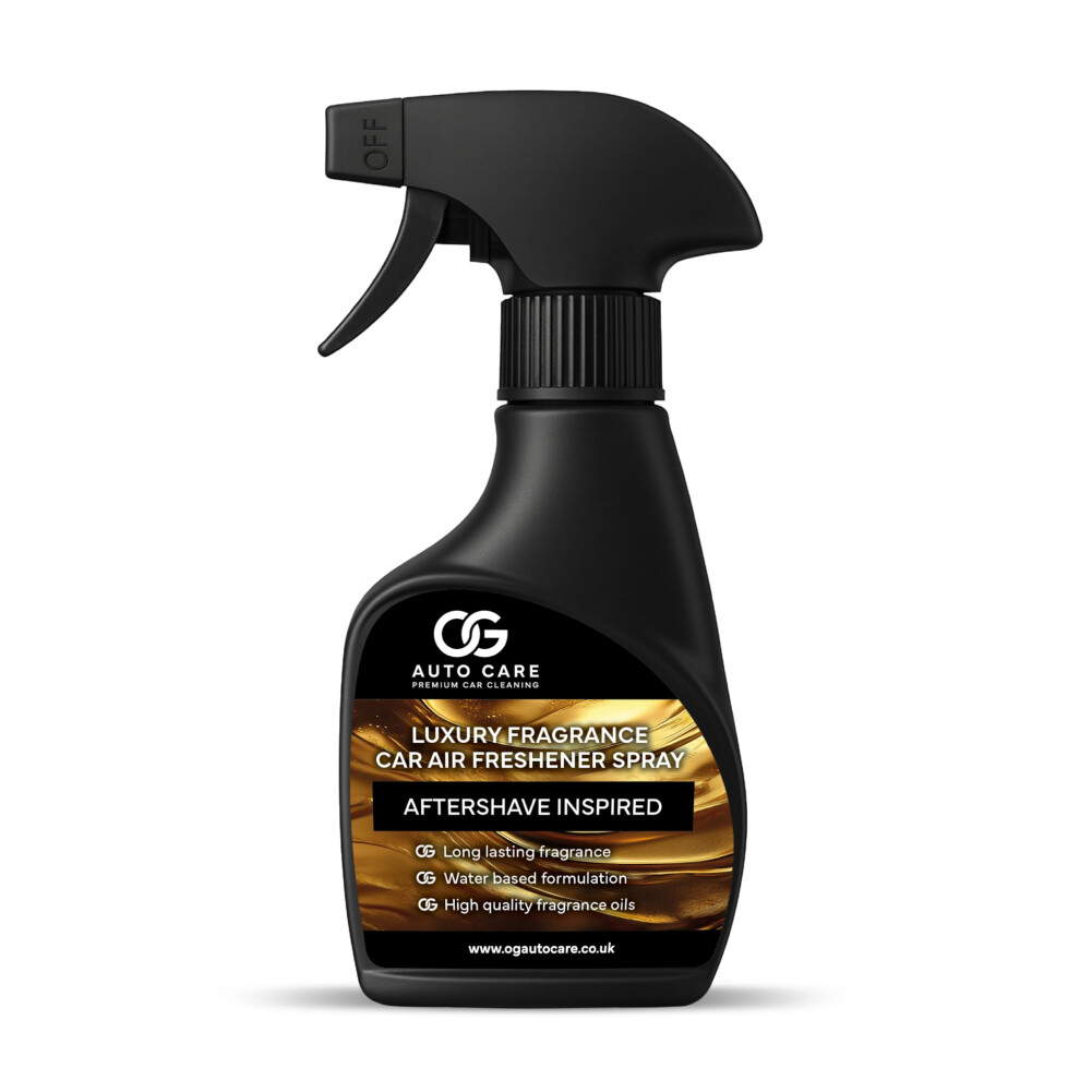 Og Auto Care "Milli" | Aftershave Inspired Car Fragrance Spray Â 250 Ml Car Air Freshener For Men Â Strong, Long-Lasting, Quick-Dry 5051226530388