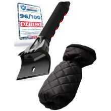 LYVANAS Car Ice Scraper with Glove - High Efficiency & High Comfort
