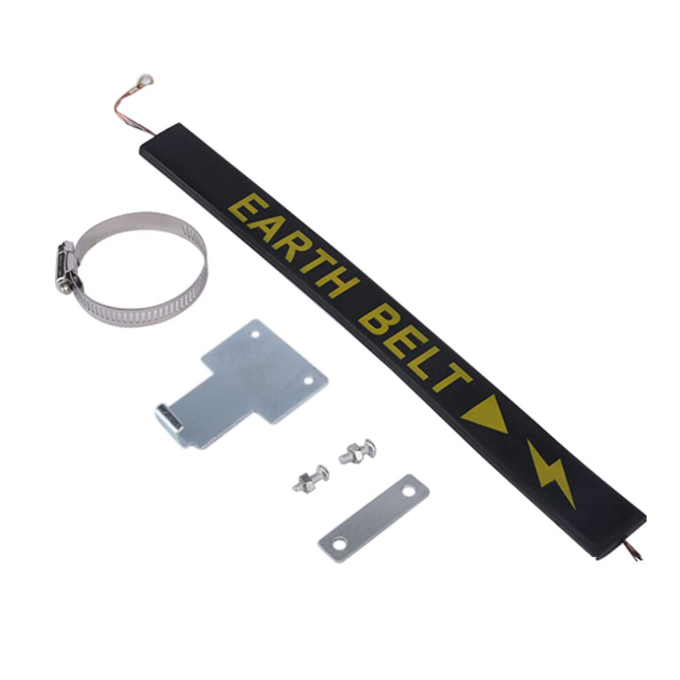 Puak523 Anti-Static Flex Strip, Earth Ground Wire Belt Electrostatic Belt Canceller For Vehicle Truck (Black) Black 5051226540615