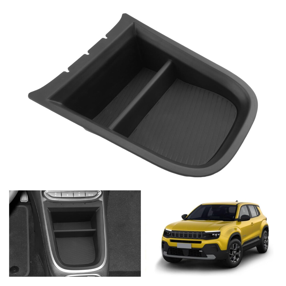 Gafat Compatible With Jeep Avenger 2025 2026-2023 Ev Hybrid Centre Console Storage Box Over The Charging Port, Multifunctional Organiser Tray 5051226538537