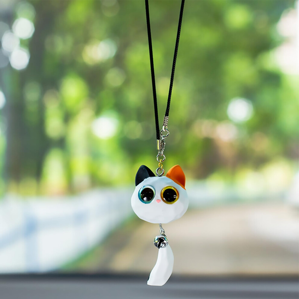 Lovely Swinging Kitten Car Pendant,Cute Kitten Car Rearview Mirror Hanging Ornament Auto Interior Home Decoration Accessories Birthday Gift For 5051226543104
