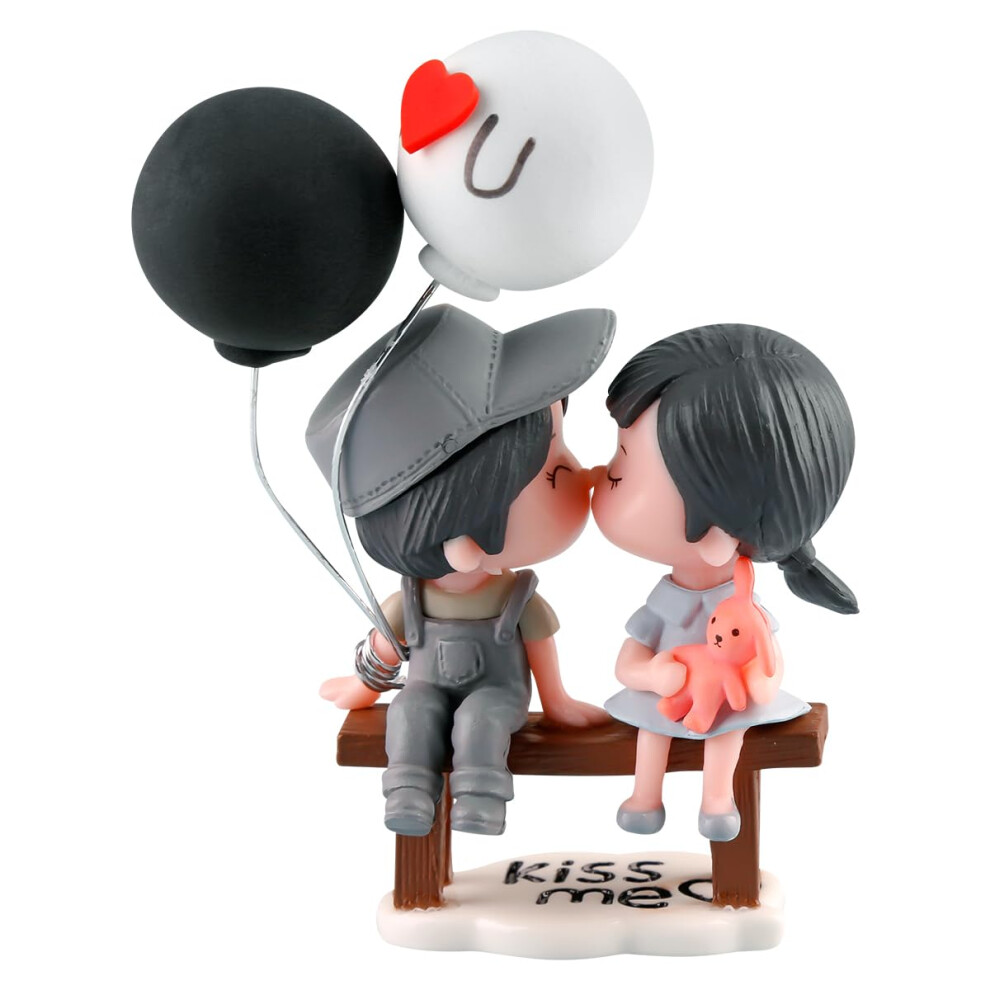 Lotsdonxia Cute Balloon Couple Car Ornament Â Durable Car Accessories Rearview Mirror Figurine & Dashboard Decoration, Adorable Gift For Auto Lovers 5051226542602