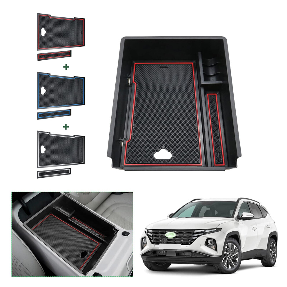 Gafat Compatible With Tucson Nx4 2021-2023 2024 (Electronic Automatic) Armrest Tray, Tucson 2024 2023 Center Console Organizer 5051226538728