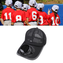 Baseballkappe mit Solarventilator 1000 mAh 56-60cm Schwarz
