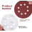SATC Sanding Discs 80 Grit 72Pcs Orbital Sander Discs 125mm Hook and Loop Round Orbital Sander Pads for Sanding 4